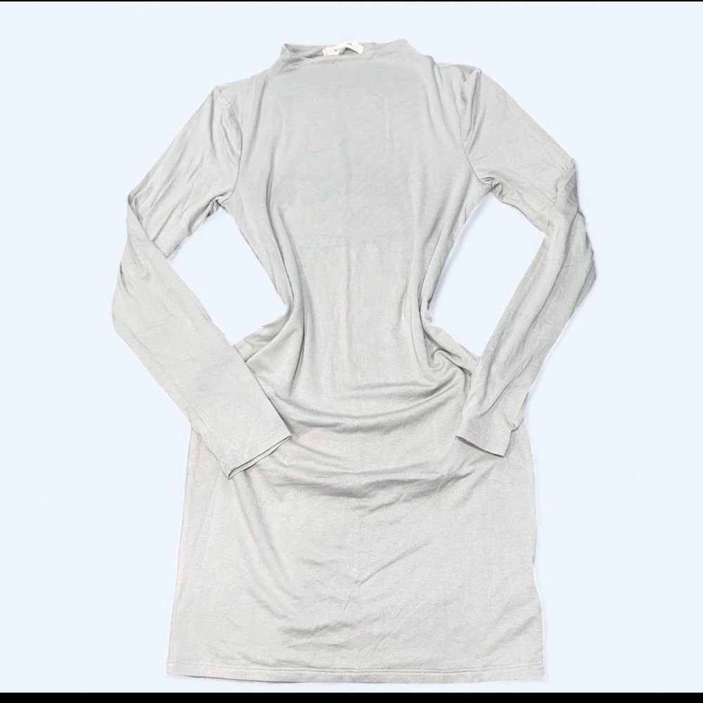 No Comment Bodycon Mini Dress – Light Sage Gray, Size Medium, NWT